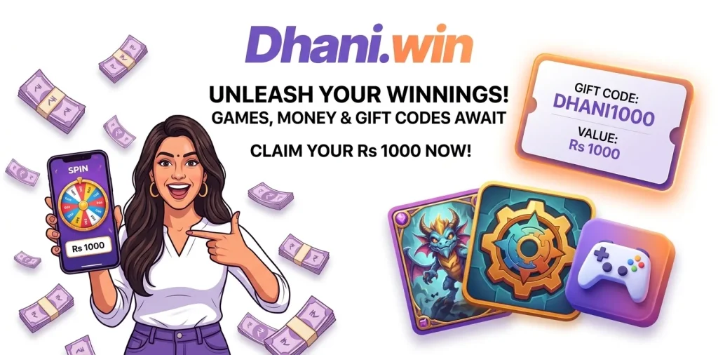 Dhani Win Game App ₹1000 - Dhani Win Login Gift Code